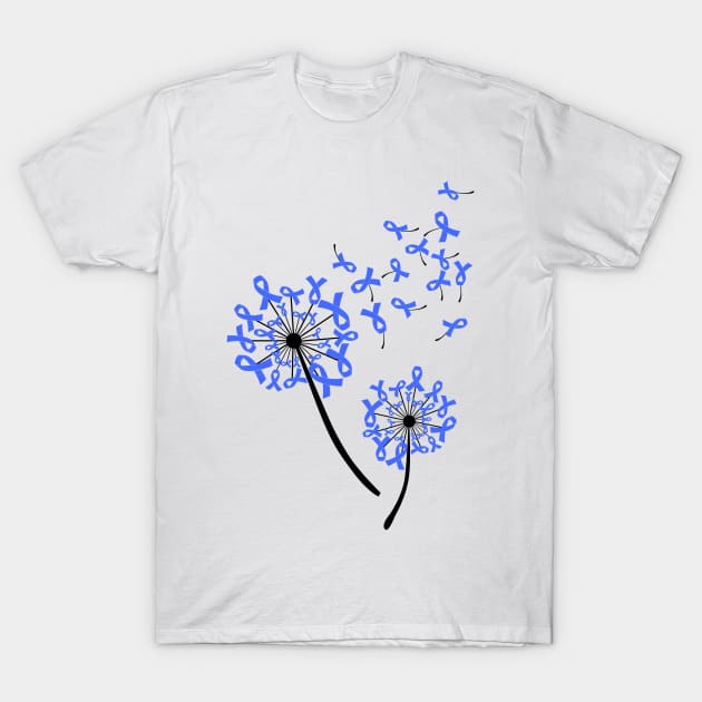 World Diabetes Awareness Dandelion Awesome T-Shirt by Terryeare